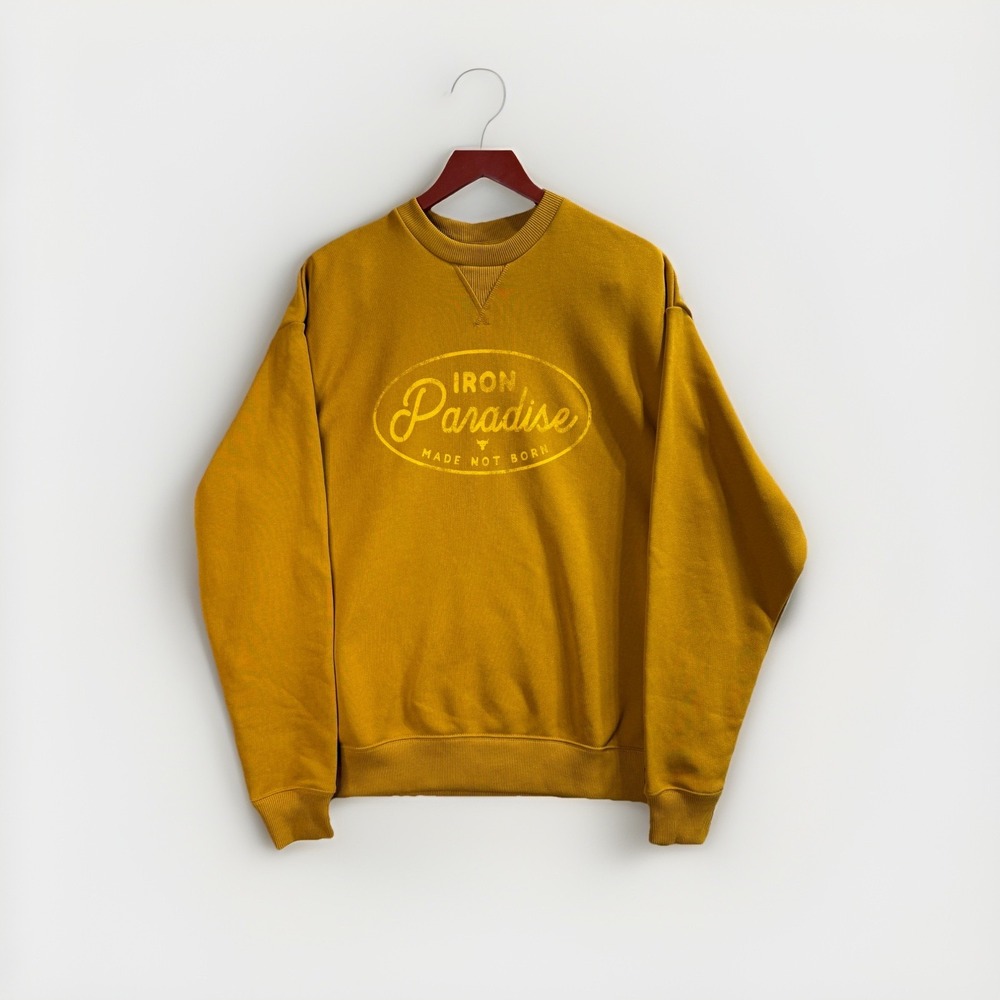 Under Armour Project Rock Men's Or Unisex Sweatshirt Crewneck Yellow Size‎ M NWT